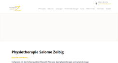 Desktop Screenshot of physio-zeibig.de