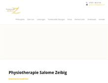 Tablet Screenshot of physio-zeibig.de